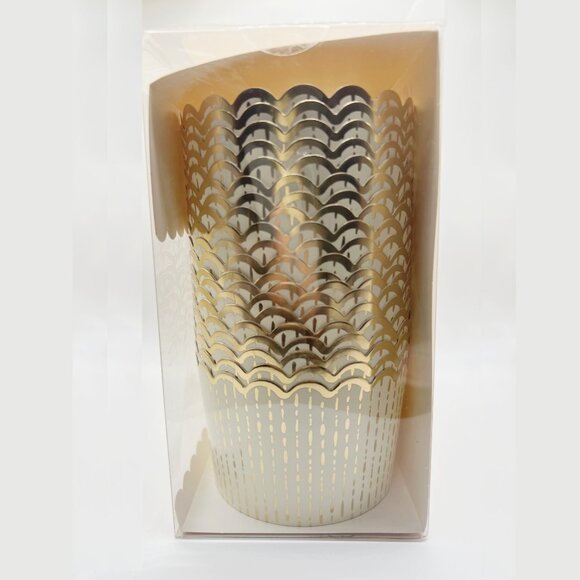 NEW 2x My Minds Eye Gold Foiled Pumpkin Jumbo Baking Cups - 40 Count - Picture 4 of 5